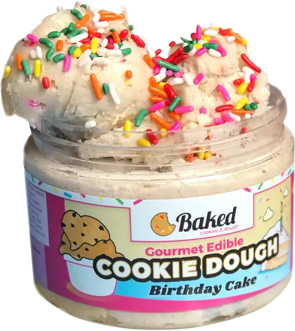 Jar of cookie dough.