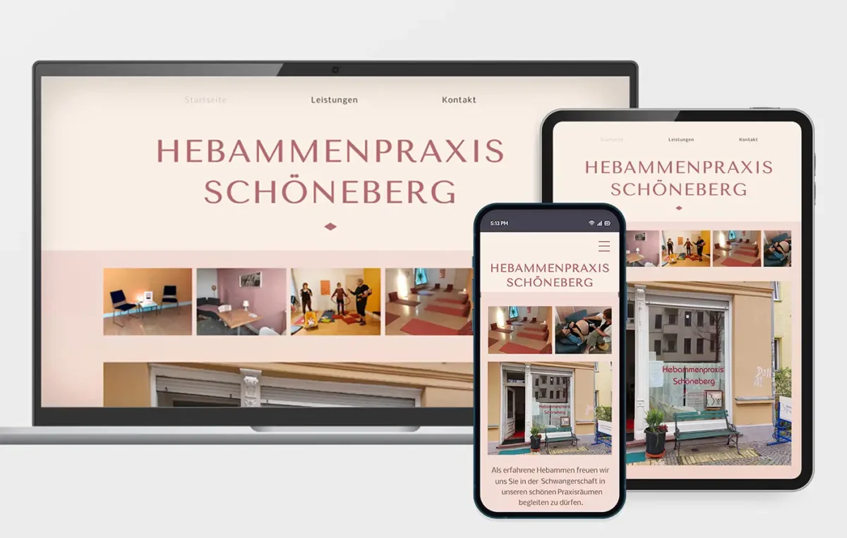 Responsive website design, laptop, tablet, mobile.