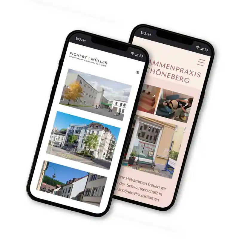 Two mobile phones