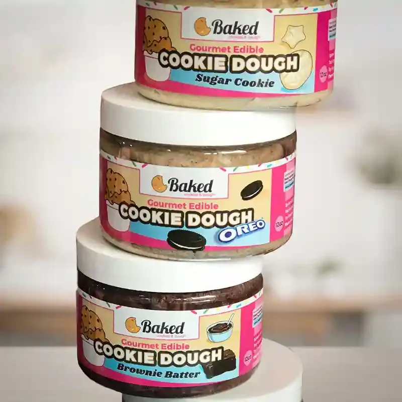 Dessert jar label design stacked.